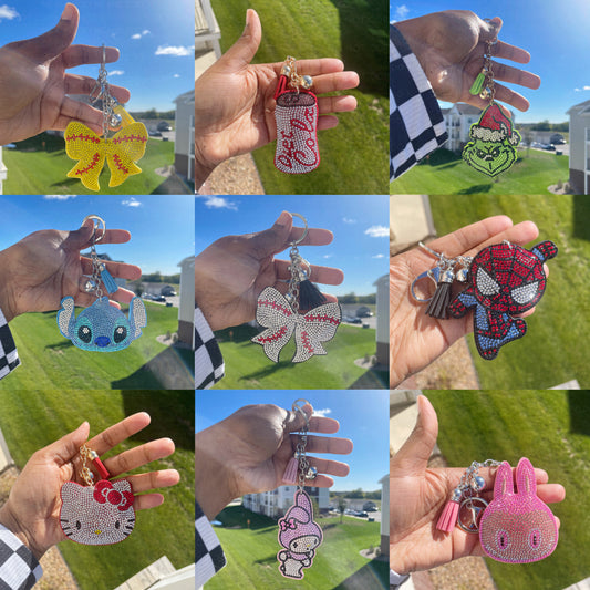 Sparkly Bling Tassel Keychain – Cute Accessory for Bags, Keys & Giftst