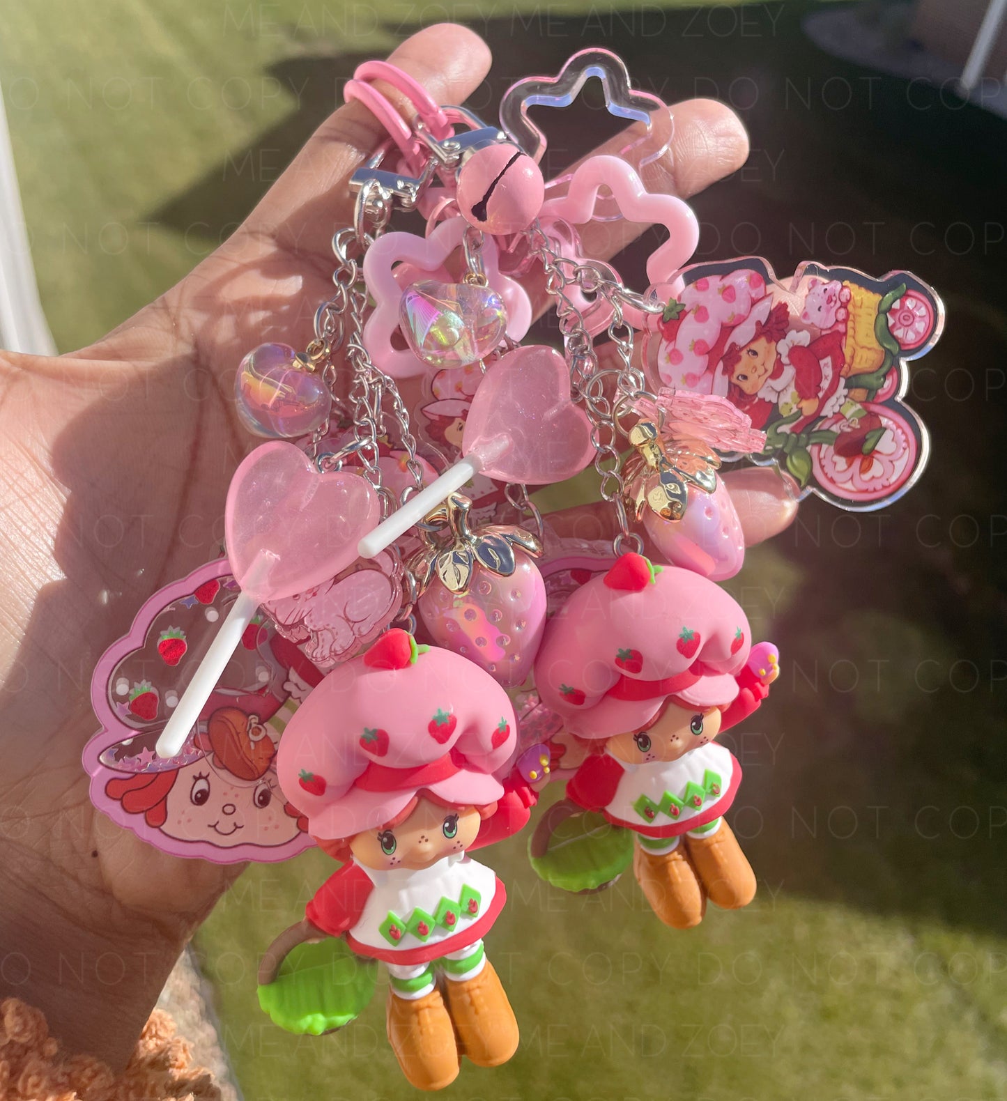 Strawberry Girl Keychain | Fun Keychain Accessories