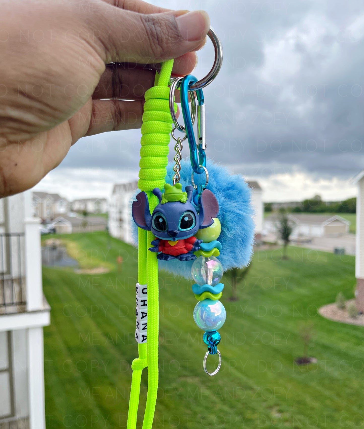 Blue Alien Keychain