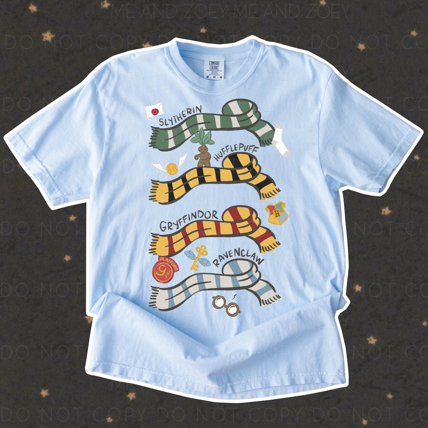 Wizard House Scarf Graphic Tee