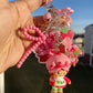 Strawberry Girl Keychain | Fun Keychain Accessories