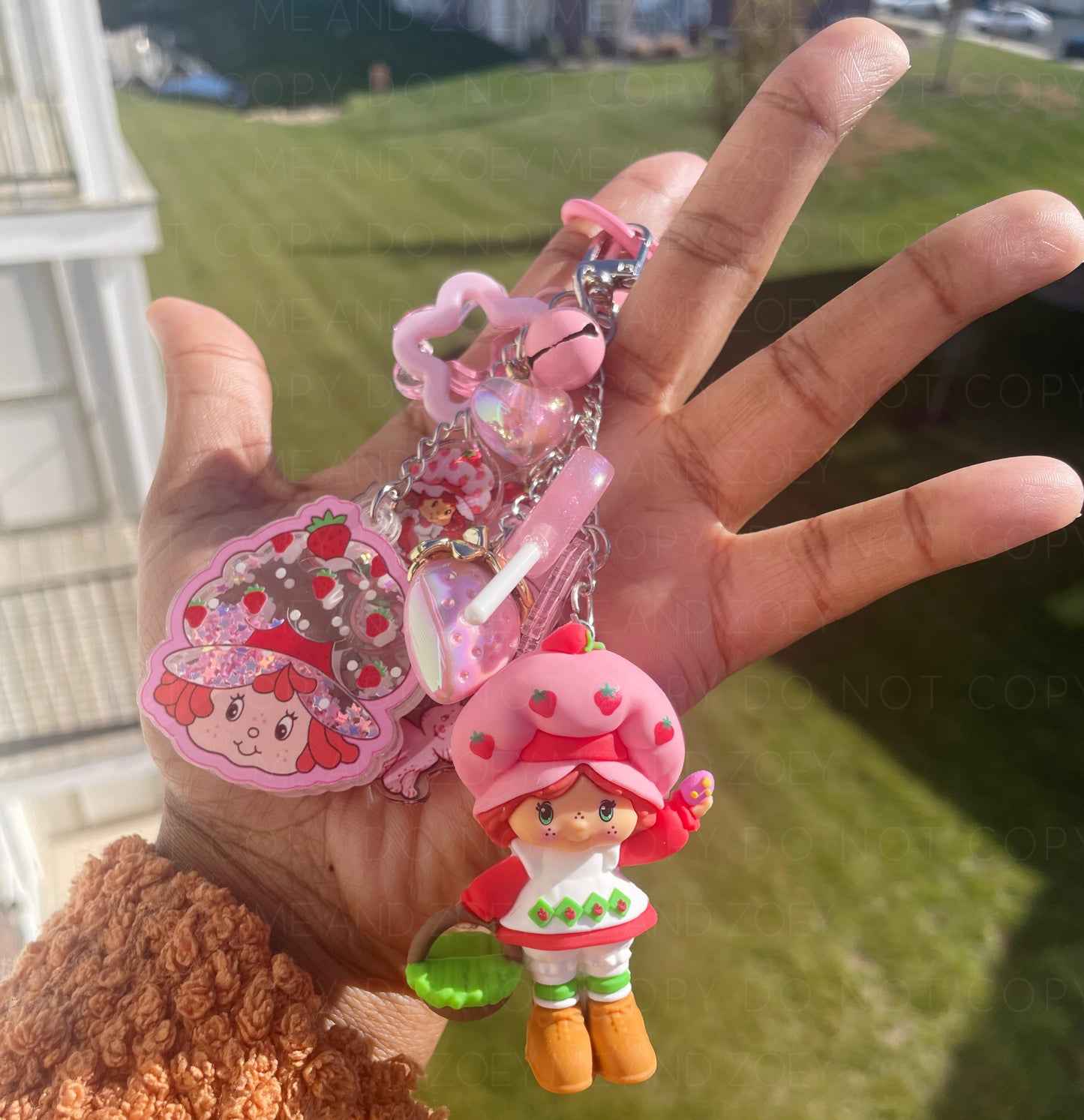 Strawberry Girl Keychain | Fun Keychain Accessories