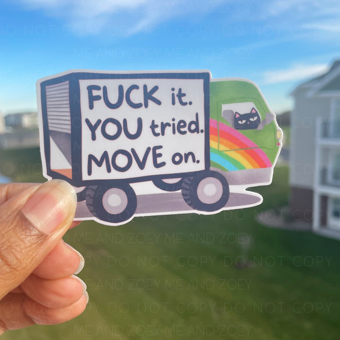 Fuck It | Premium Vinyl Sticker | Water-Resistant