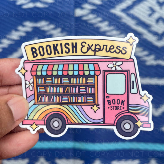 Bookish Express | Premium Vinyl Sticker | Water-Resistant
