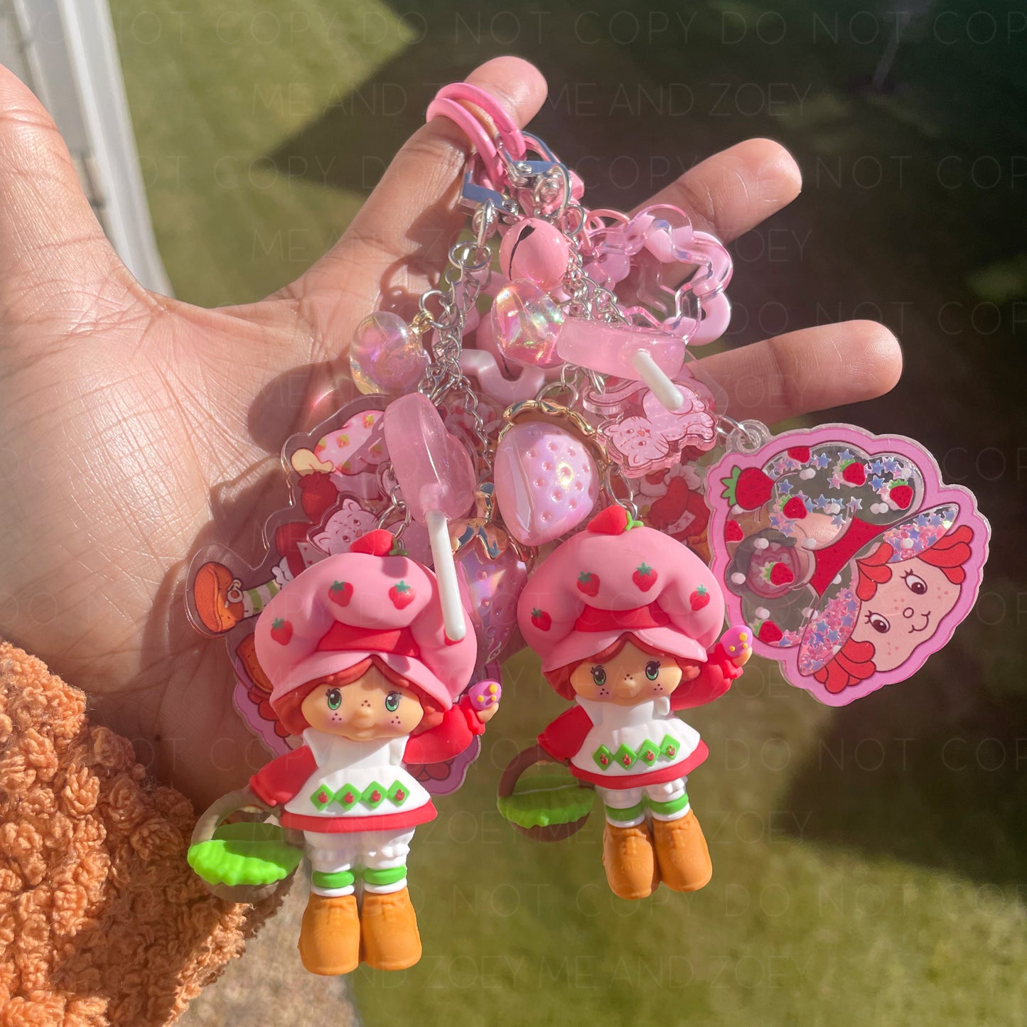 Strawberry Girl Keychain | Fun Keychain Accessories