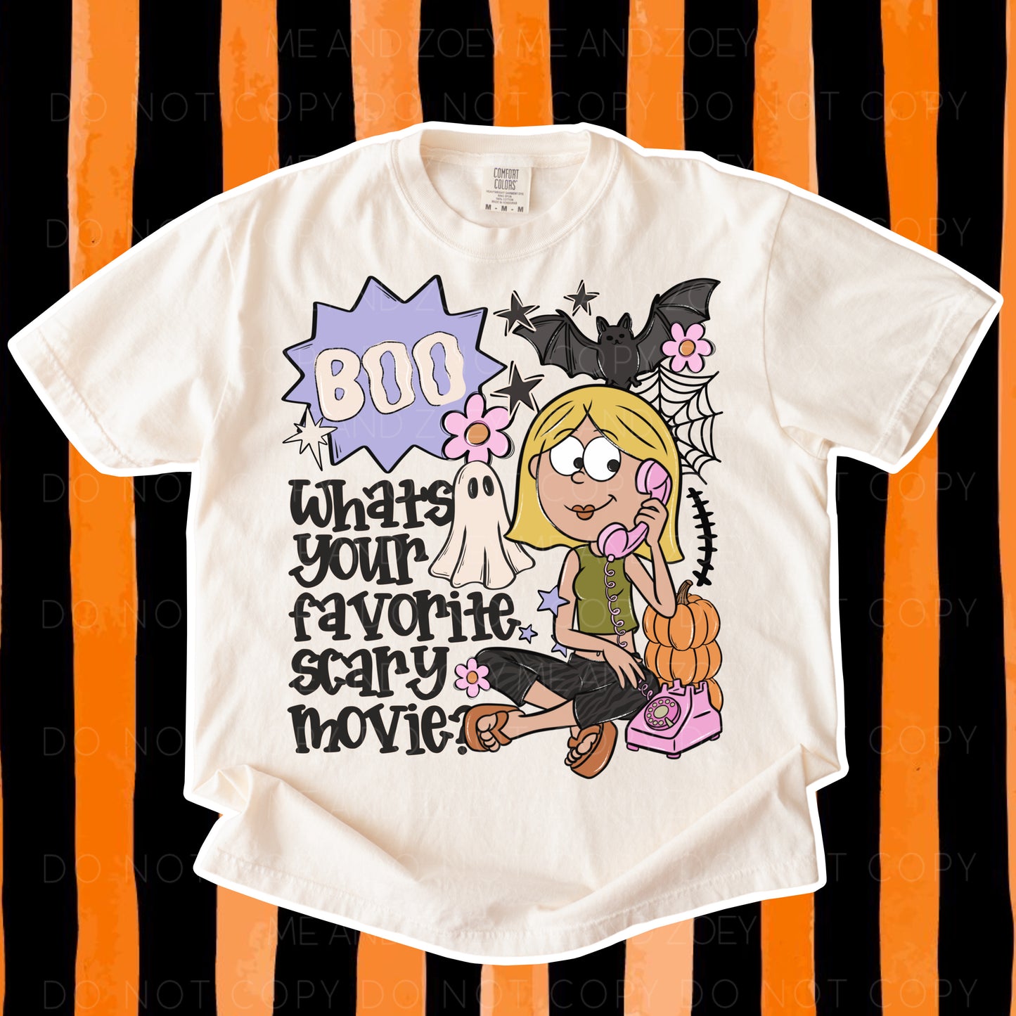 Boo What’s Your Favorite Scary Movie? Halloween Graphic Tee