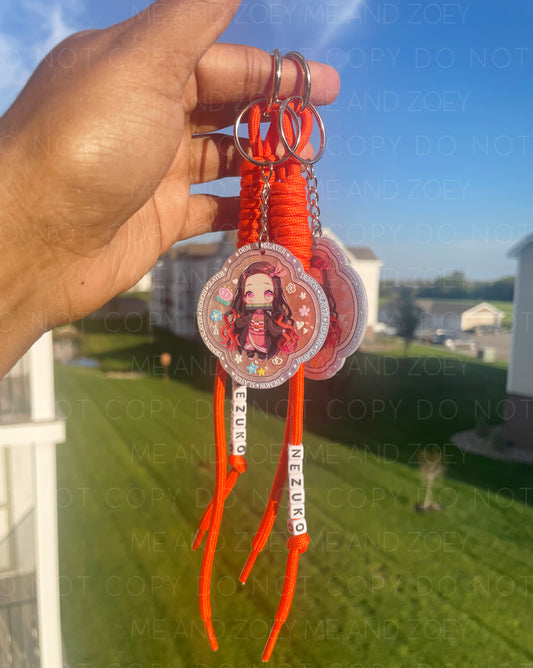 Bamboo Girl Keychain