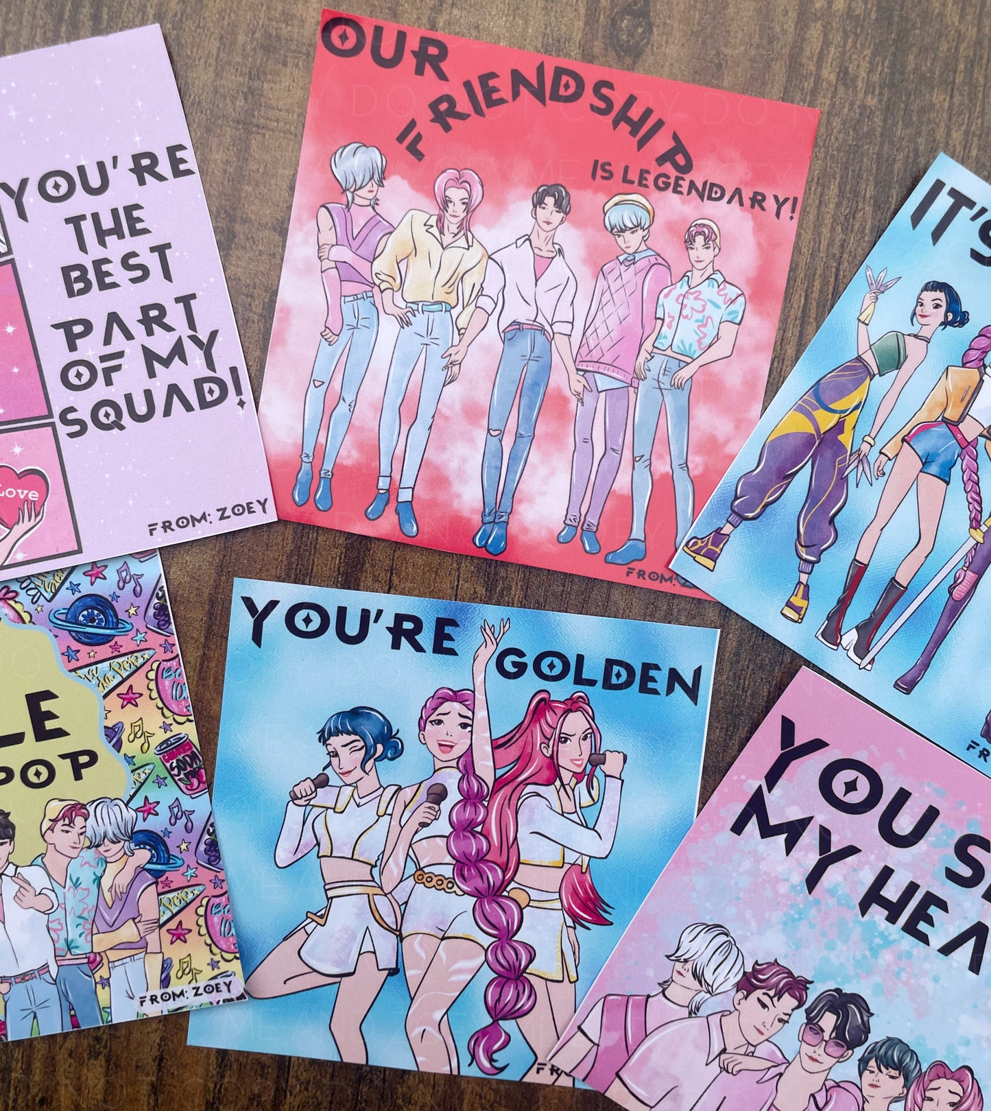 Hunter Valentine’s Day Cards – Set of 6 - TAT 3 WEEKS