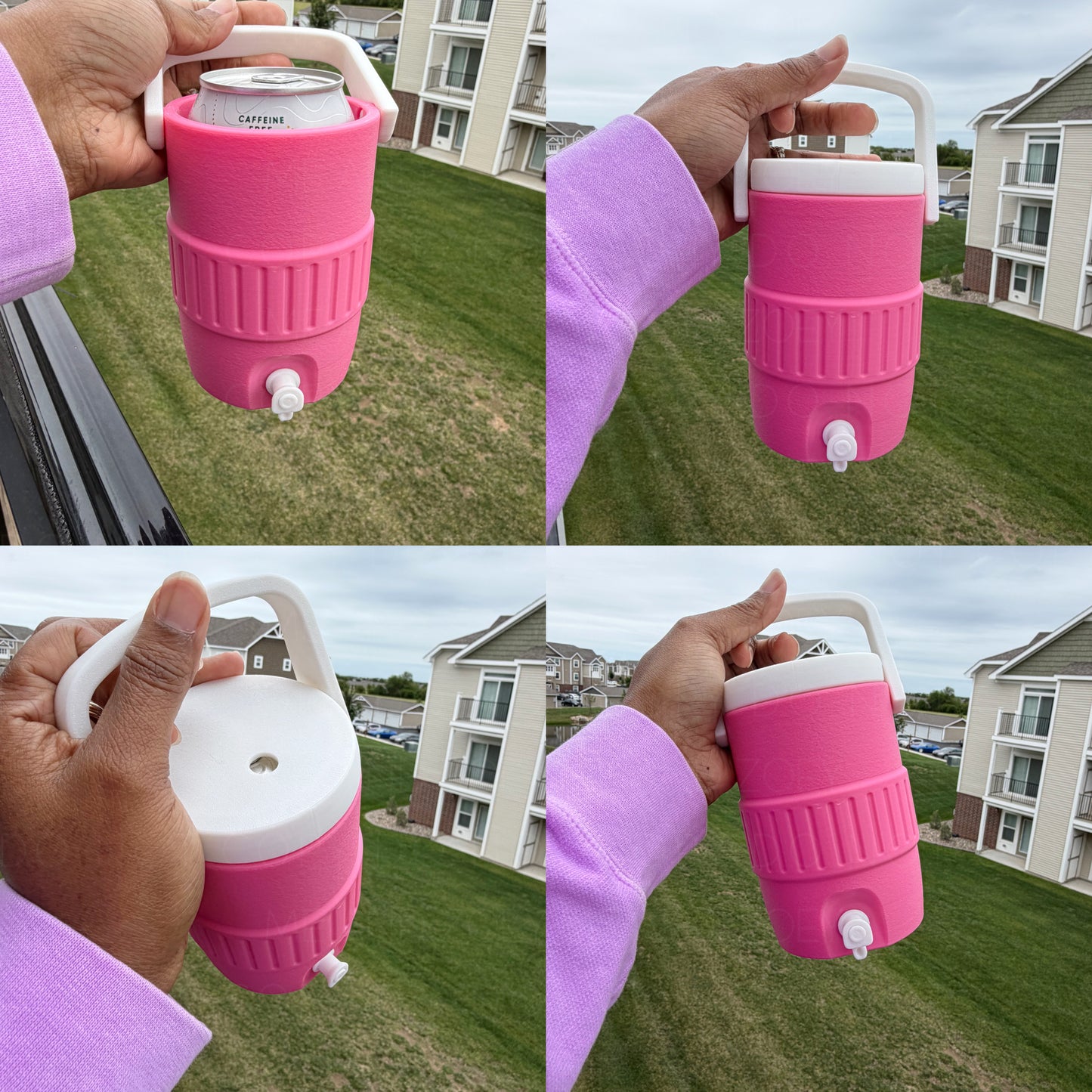 3D Printed 12oz Can Holder Tumbler with Straw Lid | Soda & Seltzer Can Cozy | 4 WEEKS FROM CLOSING - MeAndZoey