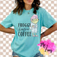 Froggy Before Coffee Graphic Tee - MeAndZoey
