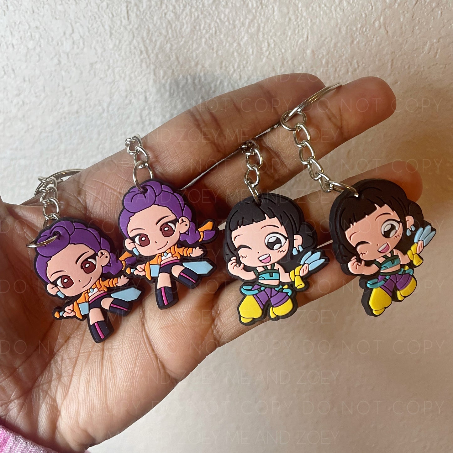 HUNTRA GIRLS Keychain | Rubber Fun Keychain Accessories