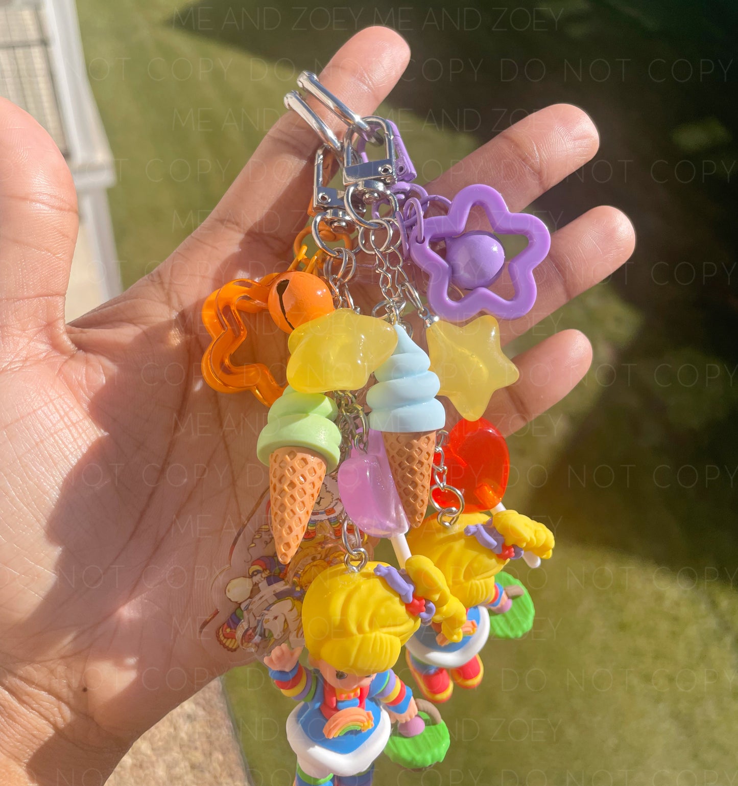Rainbow Girl Keychain | Fun Keychain Accessories - MeAndZoey