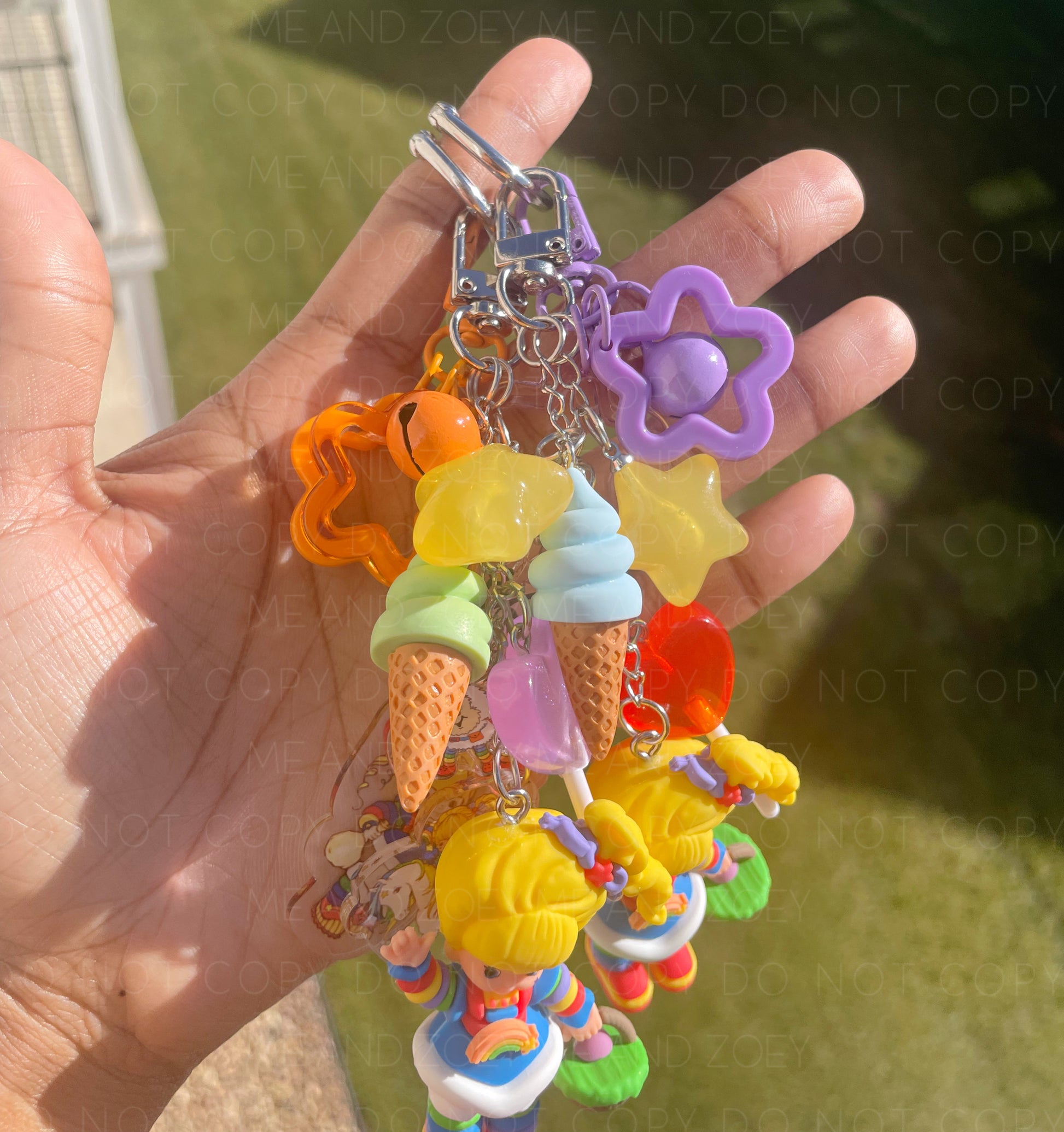 Rainbow Girl Keychain | Fun Keychain Accessories - MeAndZoey