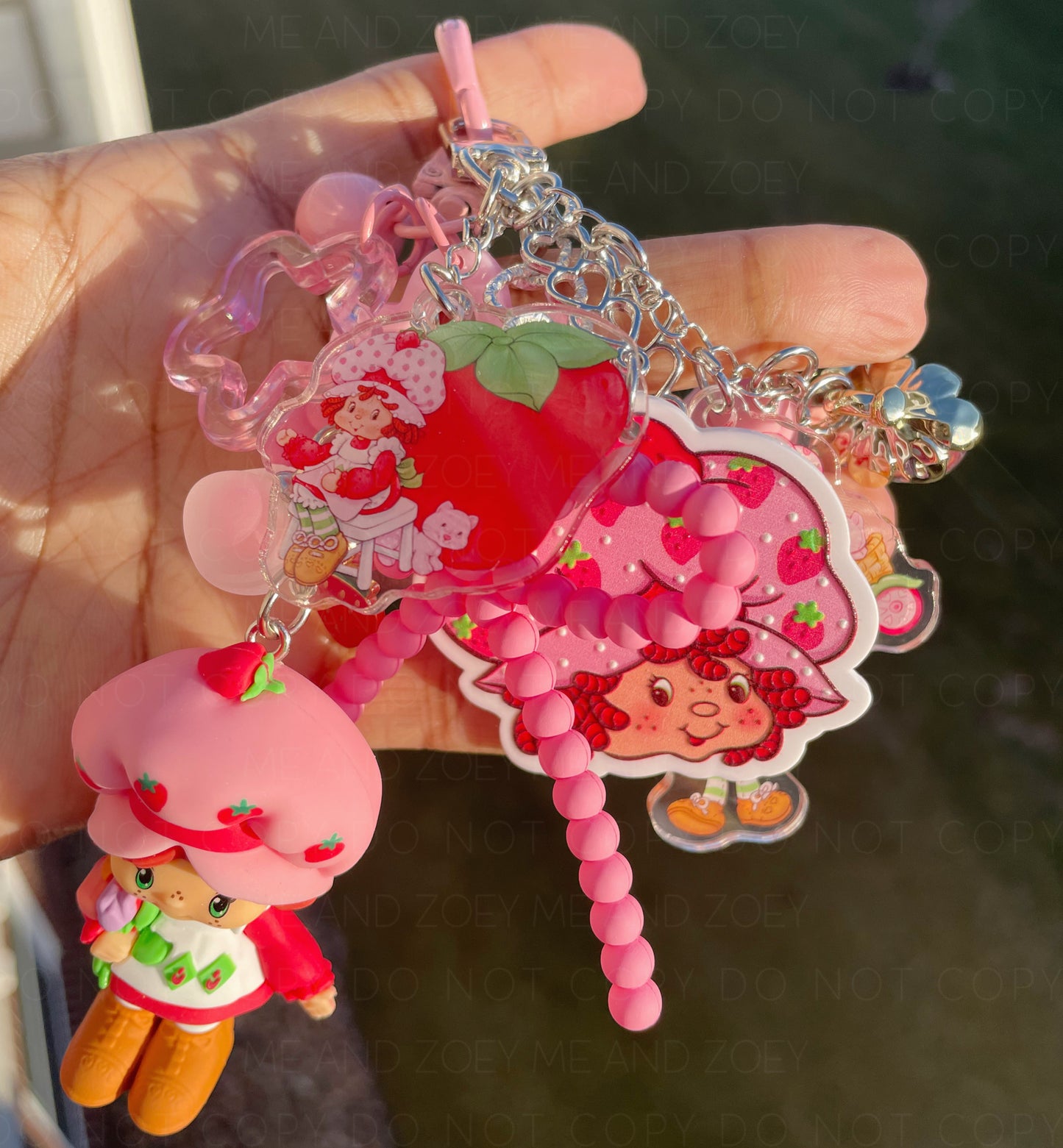 Strawberry Girl Keychain | Fun Keychain Accessories