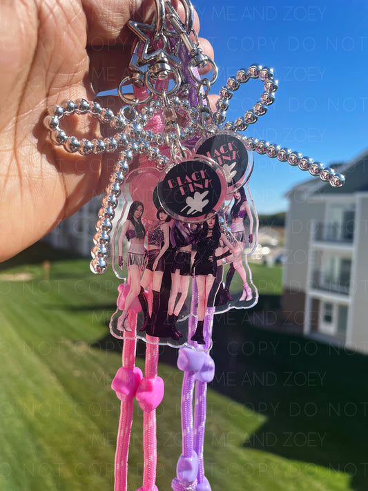 Black P!ink Keychain | Fun Keychain Accessories