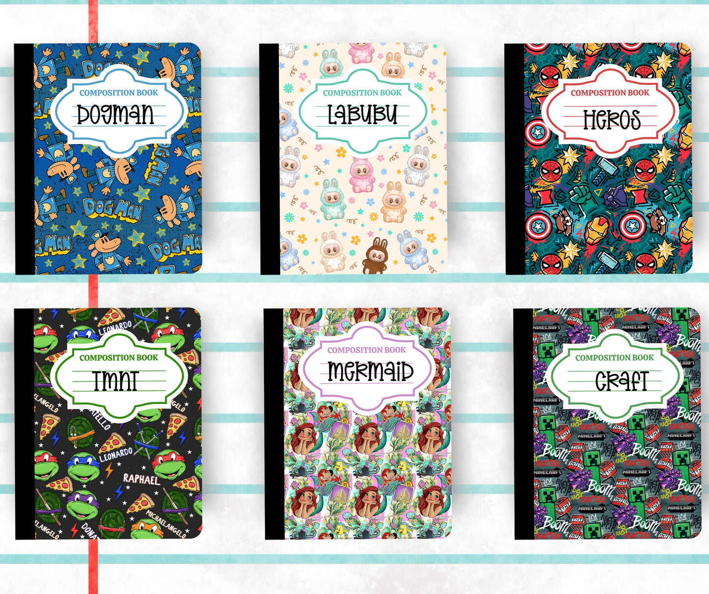 Custom Composition Notebook | Personalized School Notebook