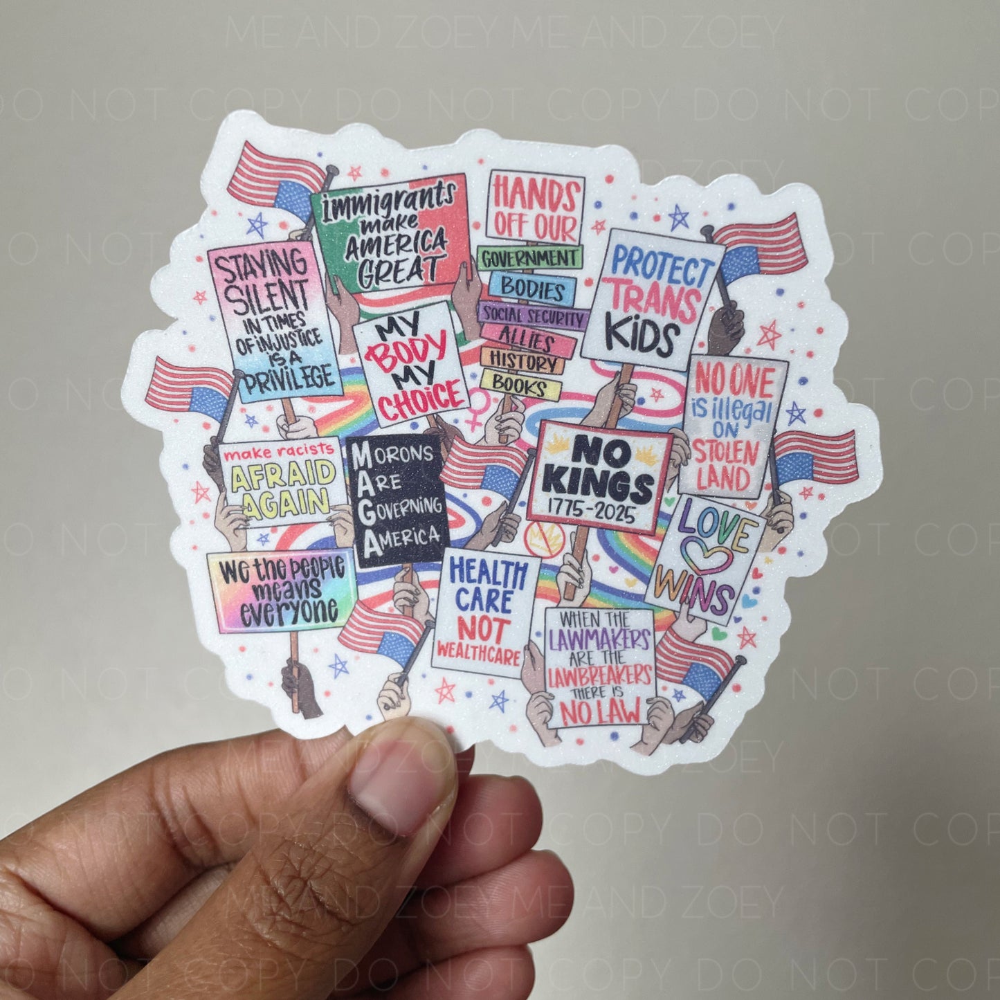 Our America | Premium Vinyl Sticker | Water-Resistant