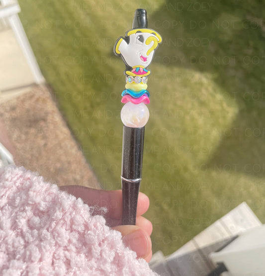 Tea Cup Beadable Pens (Includes 1 Refill)