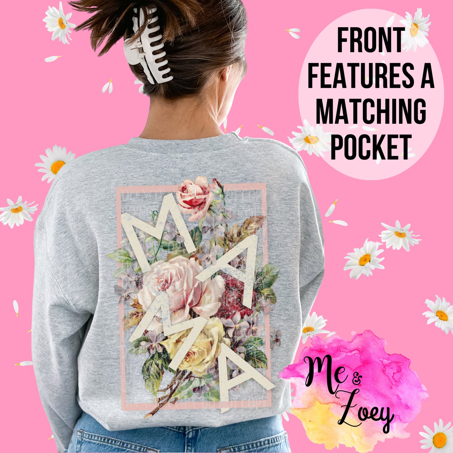 Floral Mama Graphic Sweatshirt - MeAndZoey
