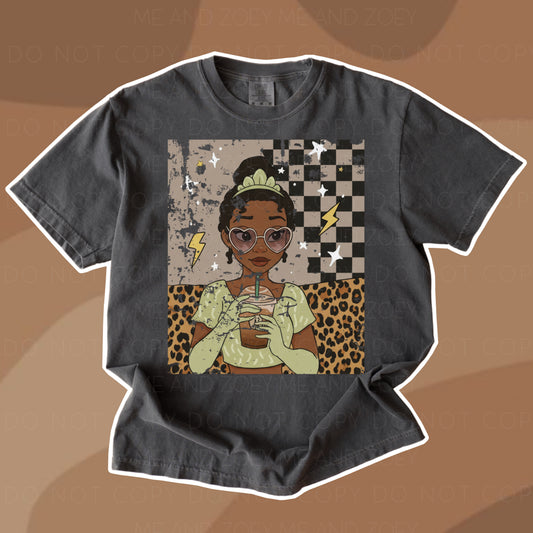 Princess Coffee Graphic Tee