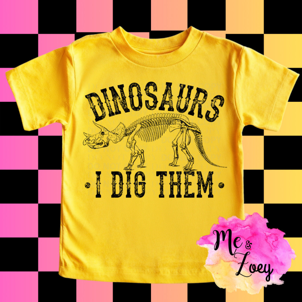 Dinosaures, I Dig Them graphic Tee - MeAndZoey