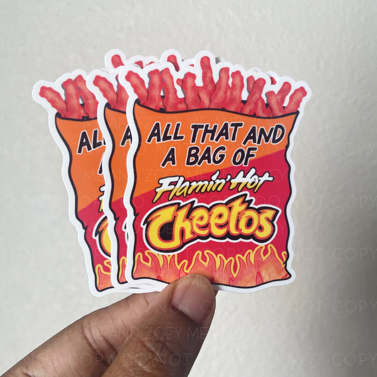 All That And A Bag Of Chips | Premium Vinyl Sticker | Water-Resistant