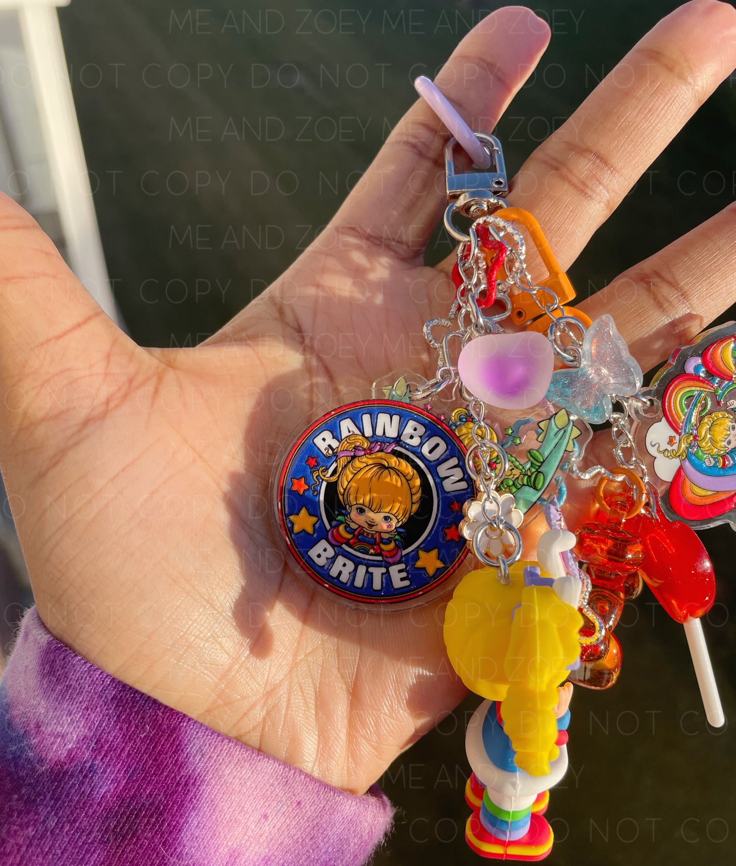 Rainbow Girl Bunny Keychain | Fun Keychain Accessories