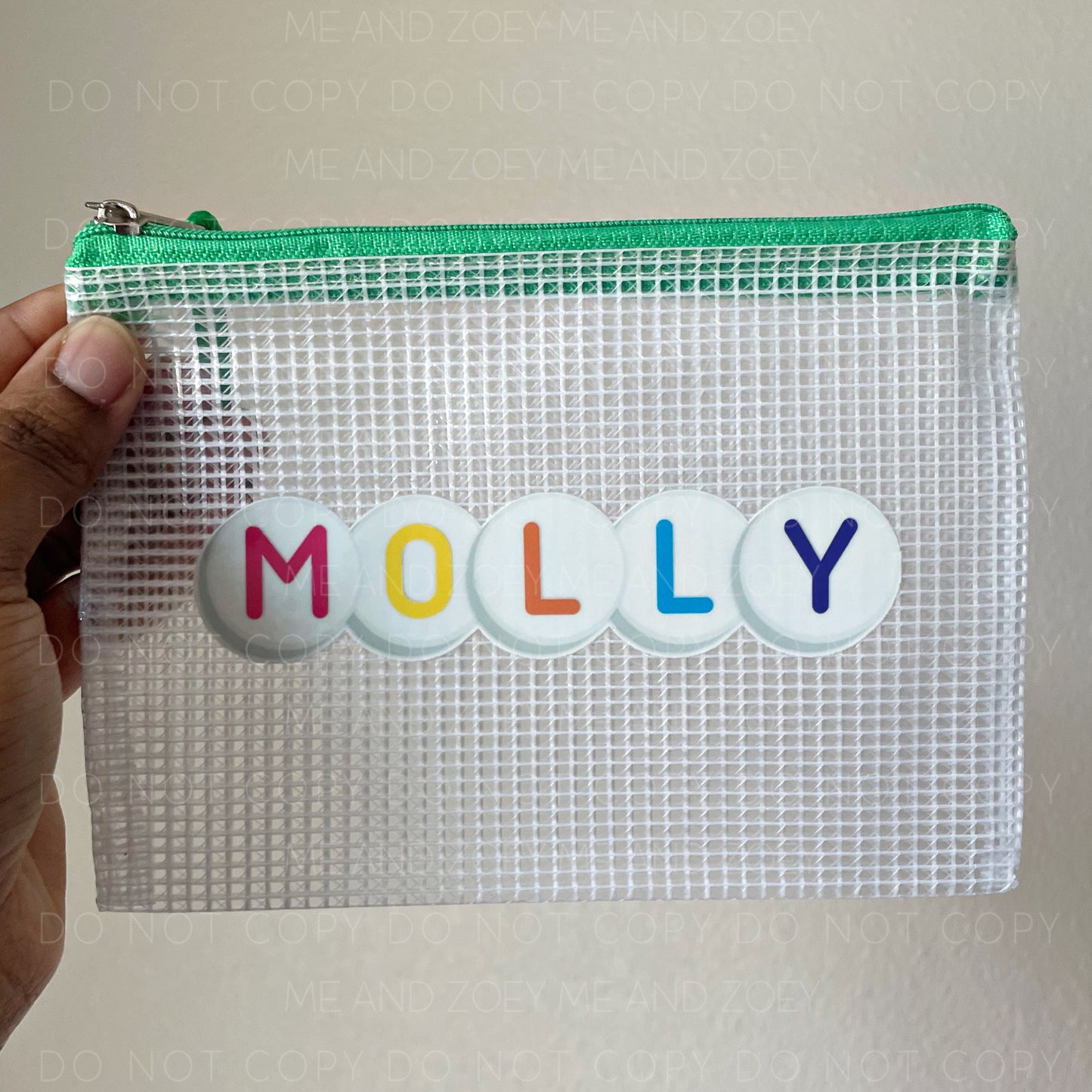 Personalized Pencil Pouch | Custom Name Zipper Bag | Back to School Supply Case | Small & Large Sizes - TAT 3 WEEKS
