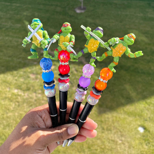 Turtle Beadable Pens (Includes 1 Refill)