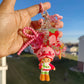 Strawberry Girl Keychain | Fun Keychain Accessories