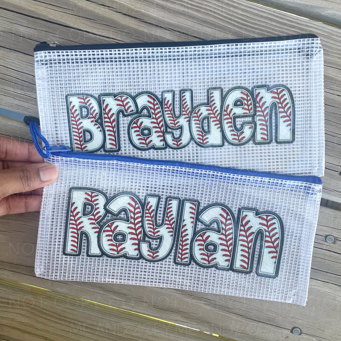 Personalized Pencil Pouch | Custom Name Zipper Bag | Back to School Supply Case | Small & Large Sizes - TAT 3 WEEKS