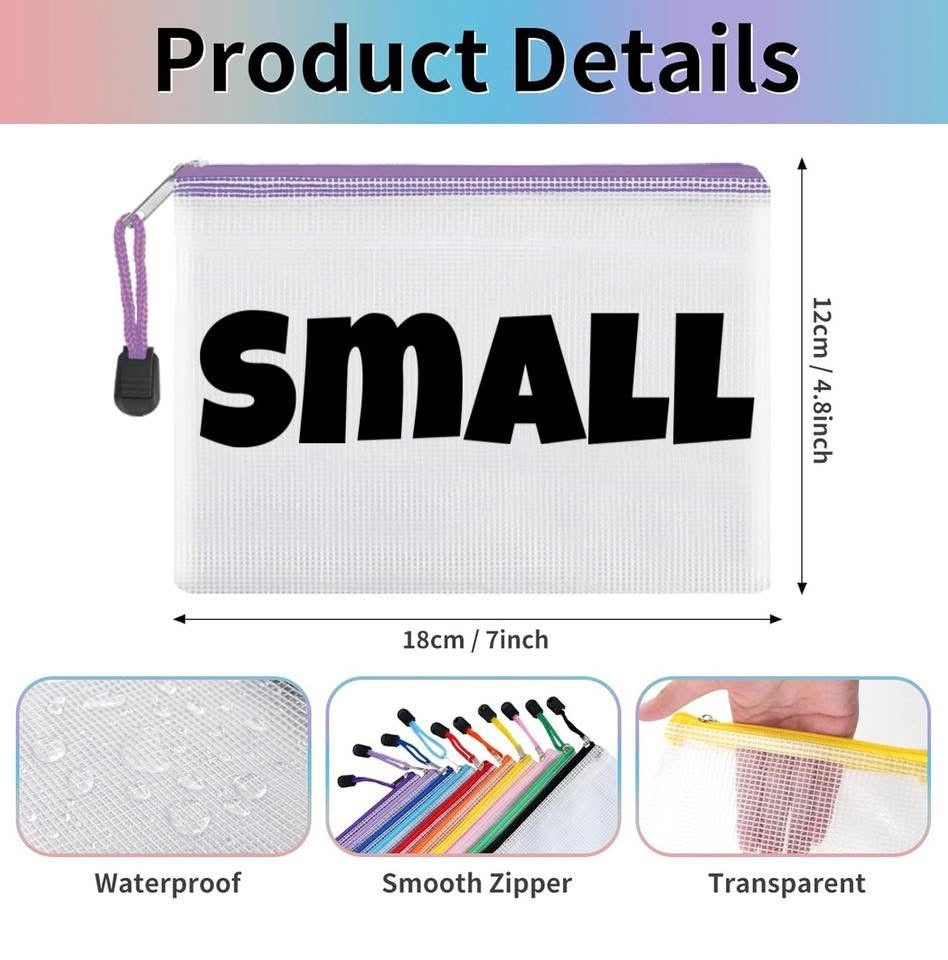 Personalized Pencil Pouch | Custom Name Zipper Bag | Back to School Supply Case | Small & Large Sizes - TAT 3 WEEKS