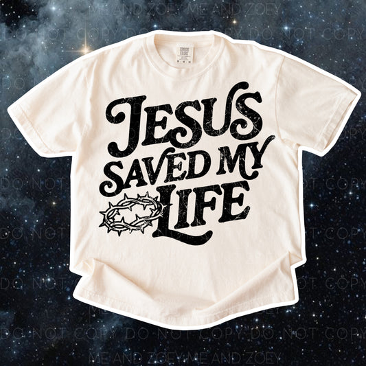 Jesus Saved My Life Graphic Tee | Christian Faith Shirt (Copy)