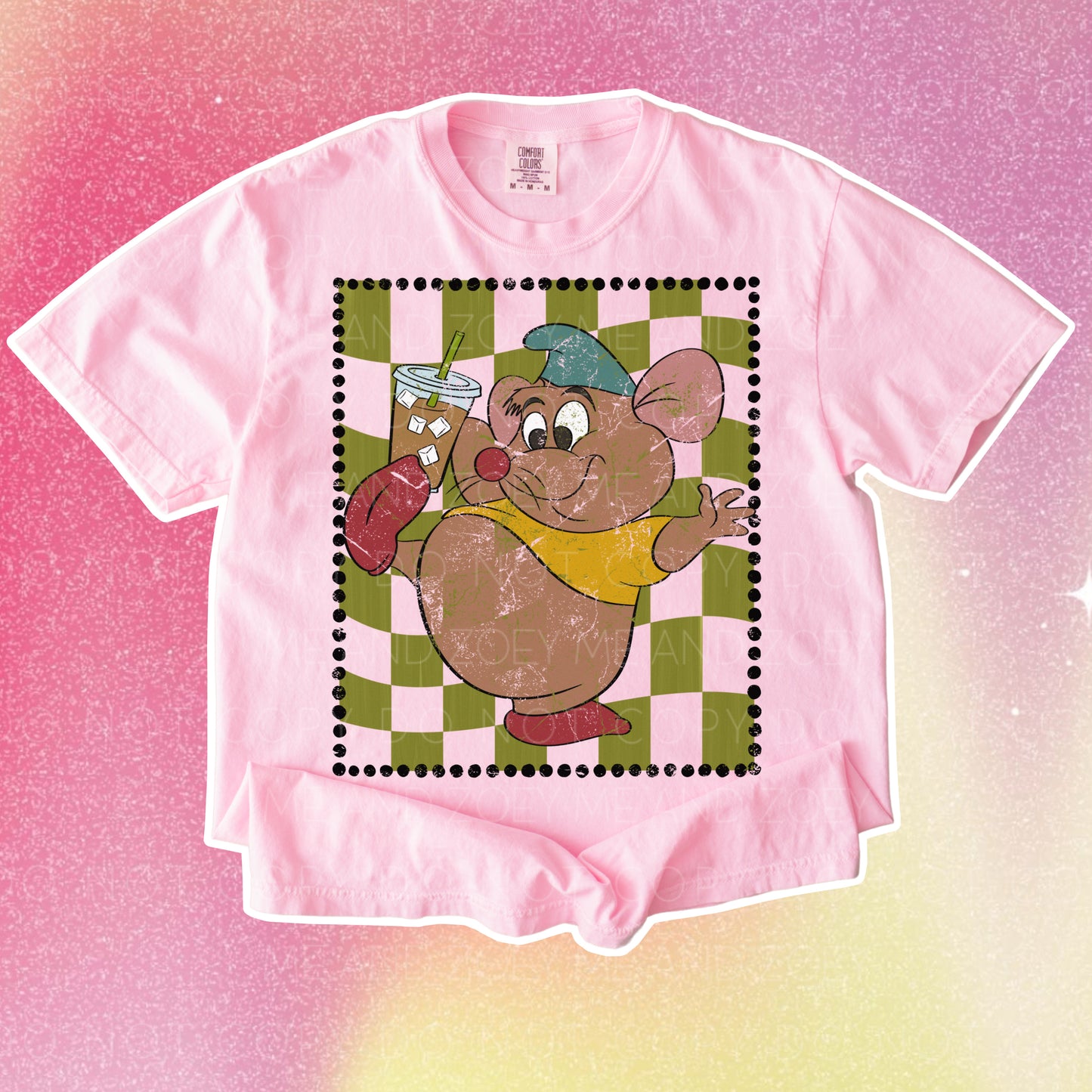 Retro Coffee Mouse Graphic Tee