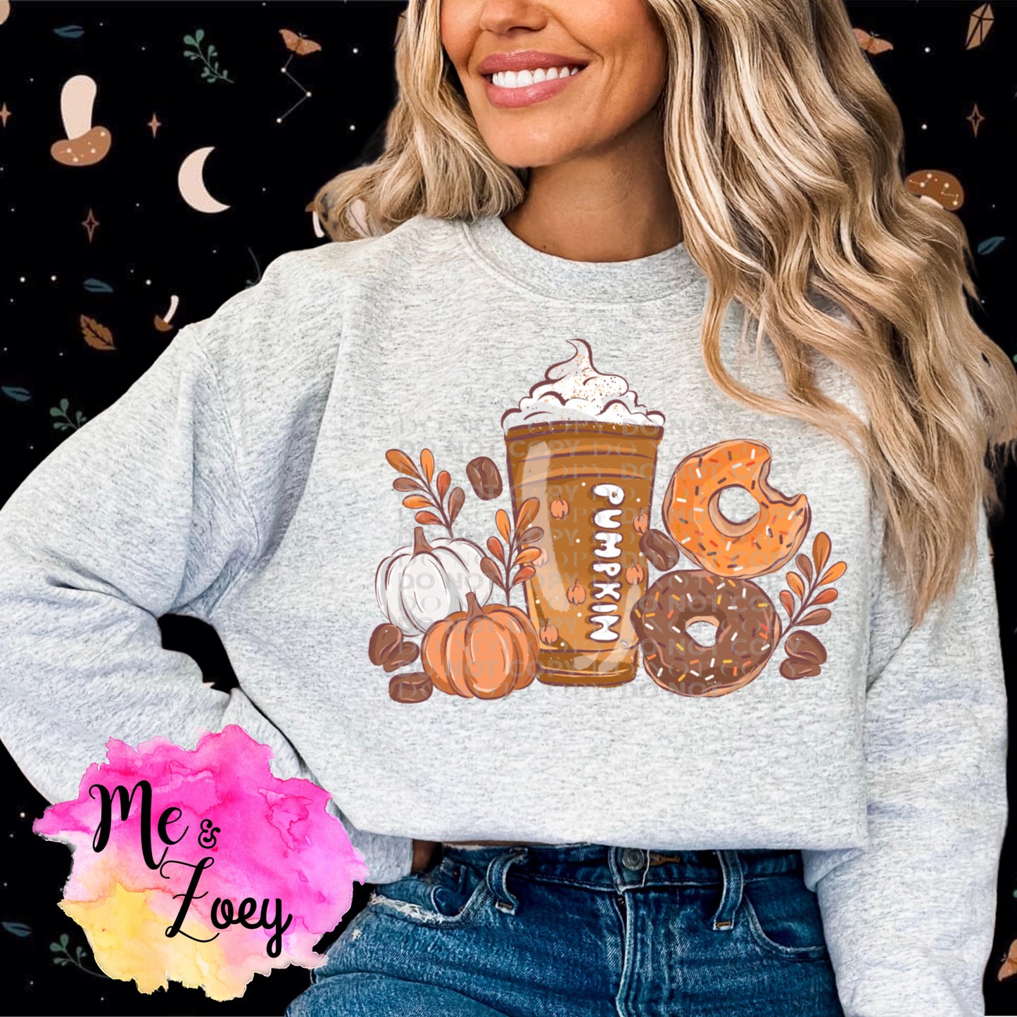Fall Coffee + Donuts Graphic Sweatshirt - MeAndZoey