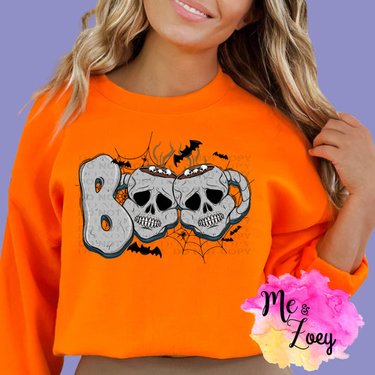 Boo - Coffee Graphic Sweatshirt - MeAndZoey