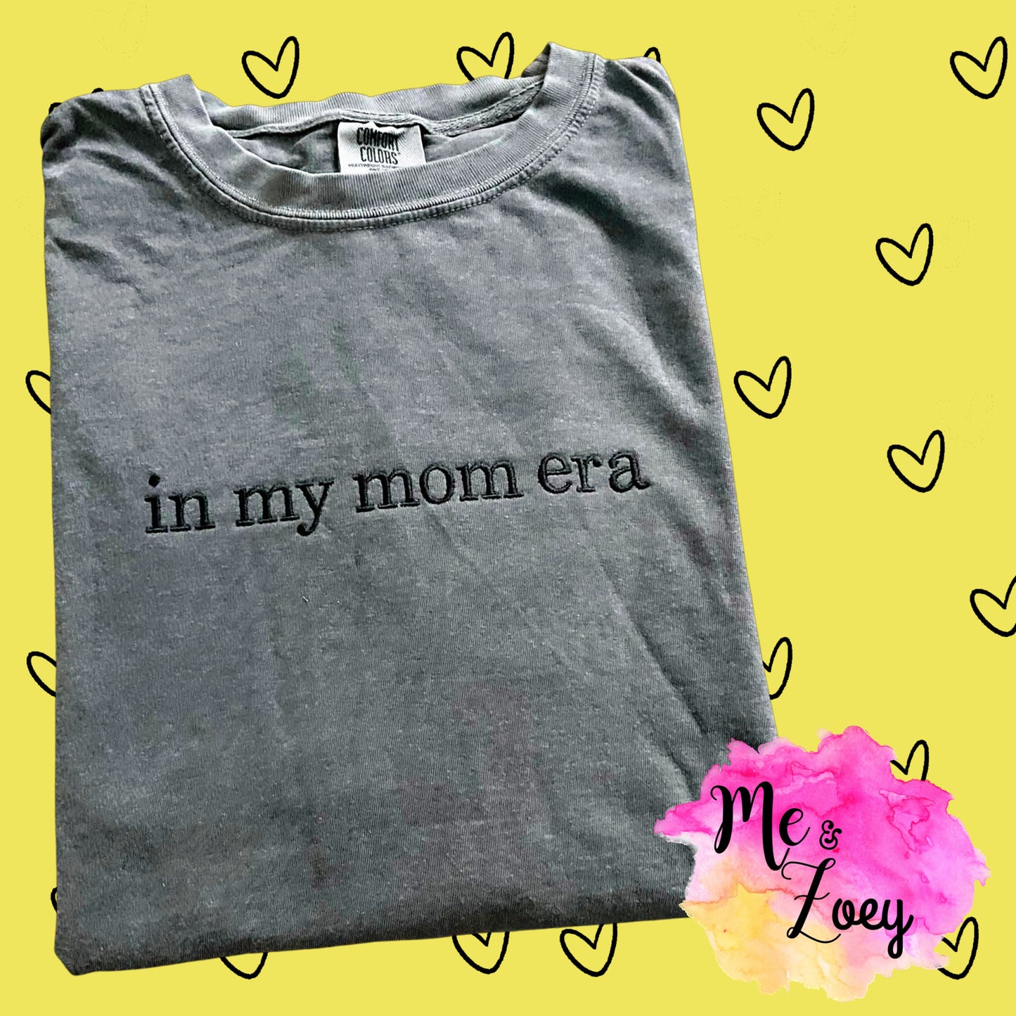 In My Mom Era Embroidery Tee - MeAndZoey