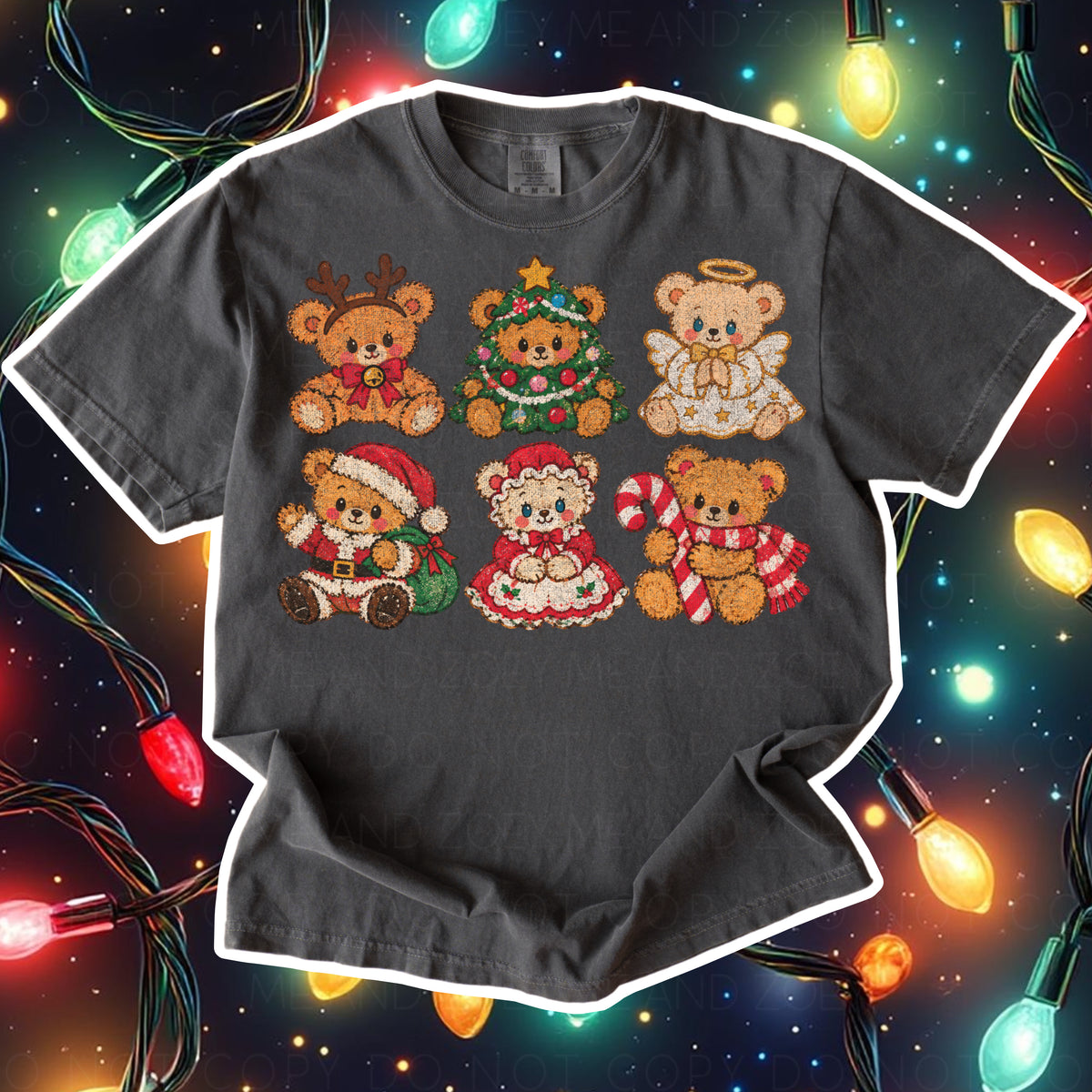 Teddy Bear Christmas Graphic Tee | Holiday T-Shirt | Festive Christmas Shirt