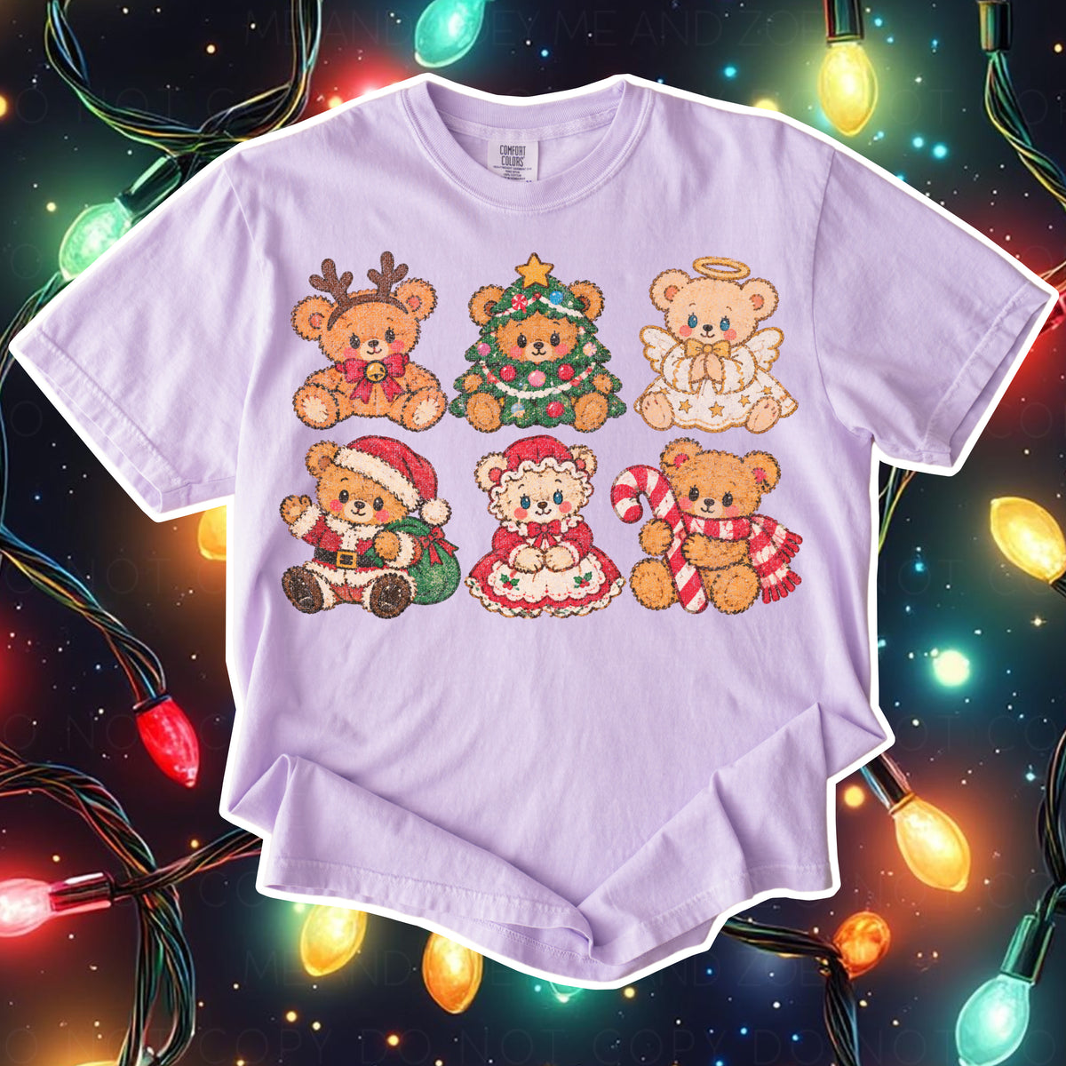 Teddy Bear Christmas Graphic Tee | Holiday T-Shirt | Festive Christmas Shirt