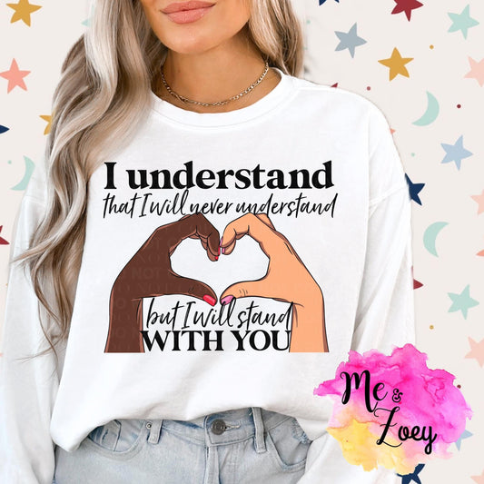 But I Stand Graphic Sweatshirt - MeAndZoey